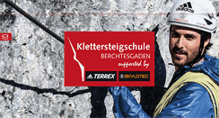 Desktop Screenshot of klettersteigschule.de